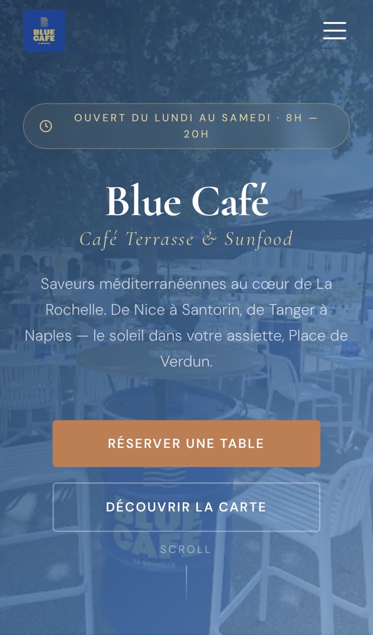 Site du Blue Café